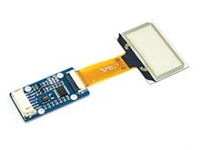Waveshare 1,51инчов Прозрачен OLED-дисплей SPI/I2C светло син цвят с резолюция 128 × 64 пиксела Идва с примери за Raspberry Pi